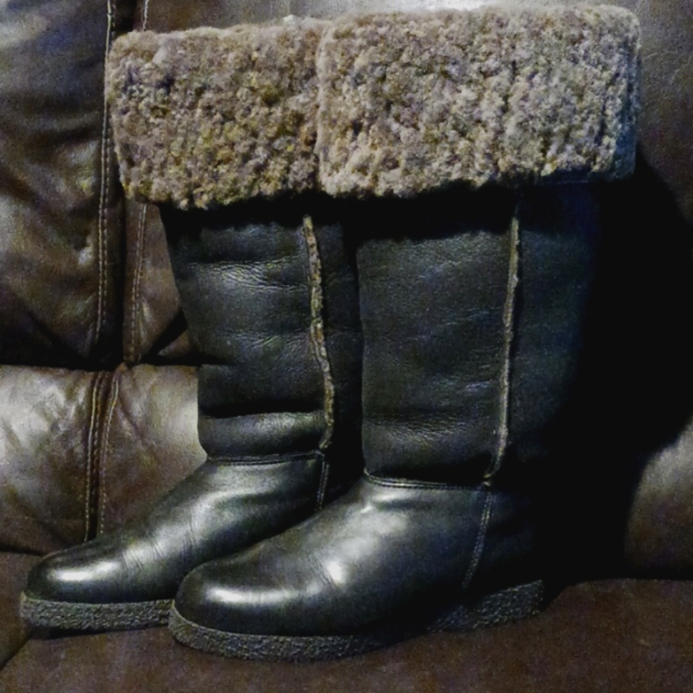 SANTANA Sheepkin Lined Boots made in Canada Size 6.5